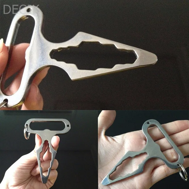 Многофункциональный инструмент для самозащиты из нержавеющей стали легко