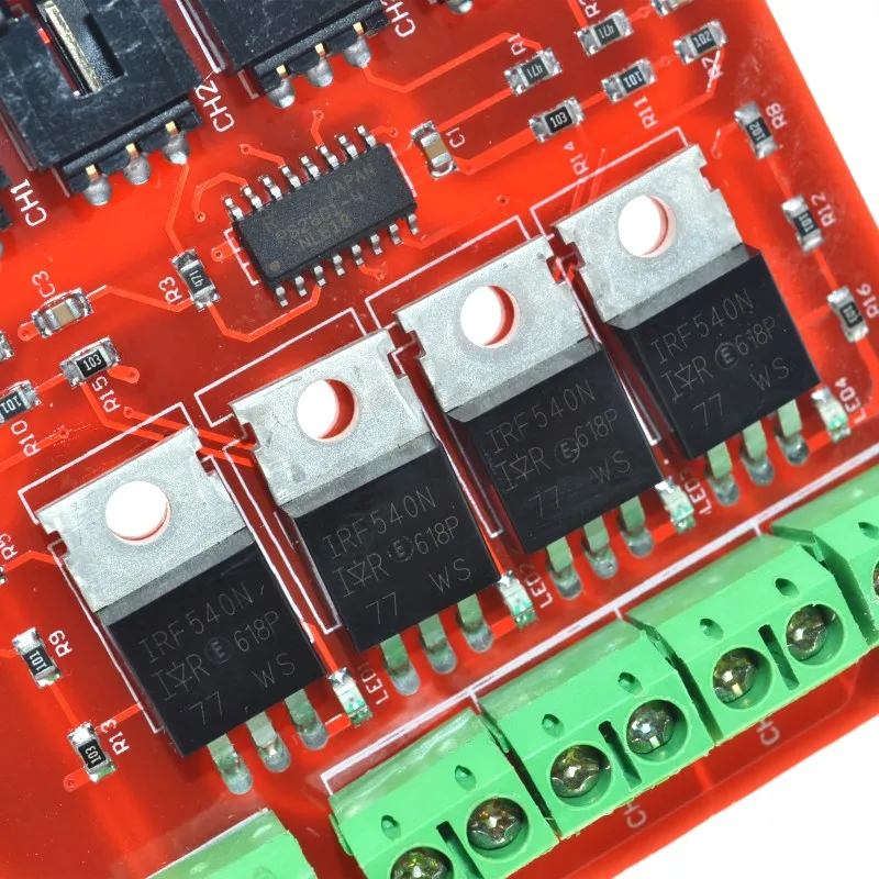 Четырехканальный 4 Route MOSFET Кнопка IRF540 V4.0+ MOSFET модуль переключателя для Arduino