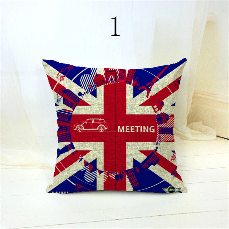 Чехлы для автомобиля из хлопка и льна в британском лондонском стиле домашний