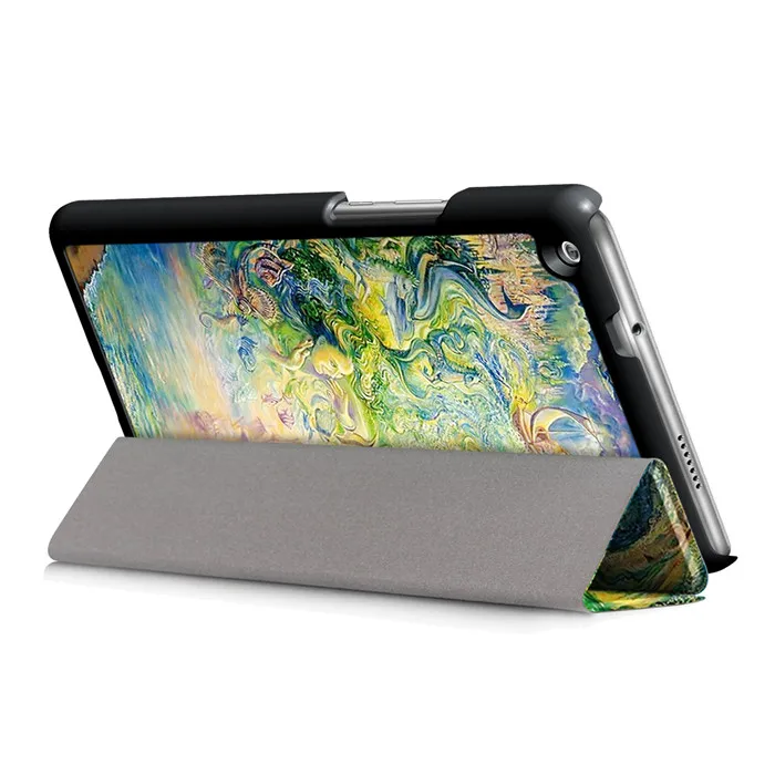 Закаленное стекло Защитная пленка+ PU Чехол-подставка для huawei Mediapad M3 Youth Lite 8 CPN-W09 CPN-AL00 " планшет