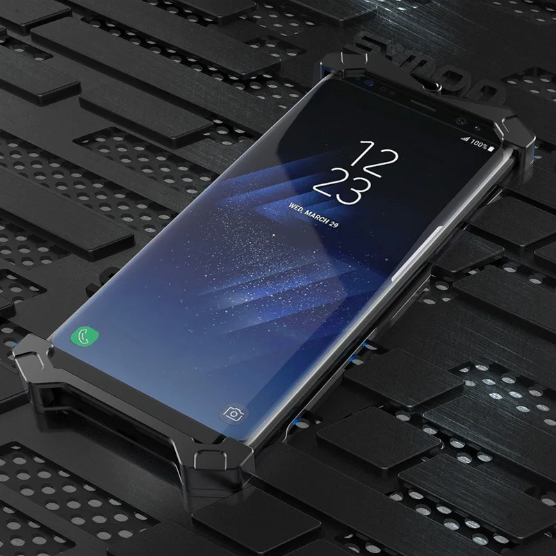 Чехол Zimon для Samsung S8 Plus роскошный ударопрочный противоударный металлический