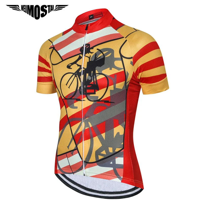 

Weimostar 2021 Pro Team Cycling Jersey Men Summer MTB Bike Jersey Downhill Bicycle Clothing Quick Dry Cycling Clothing Maillot