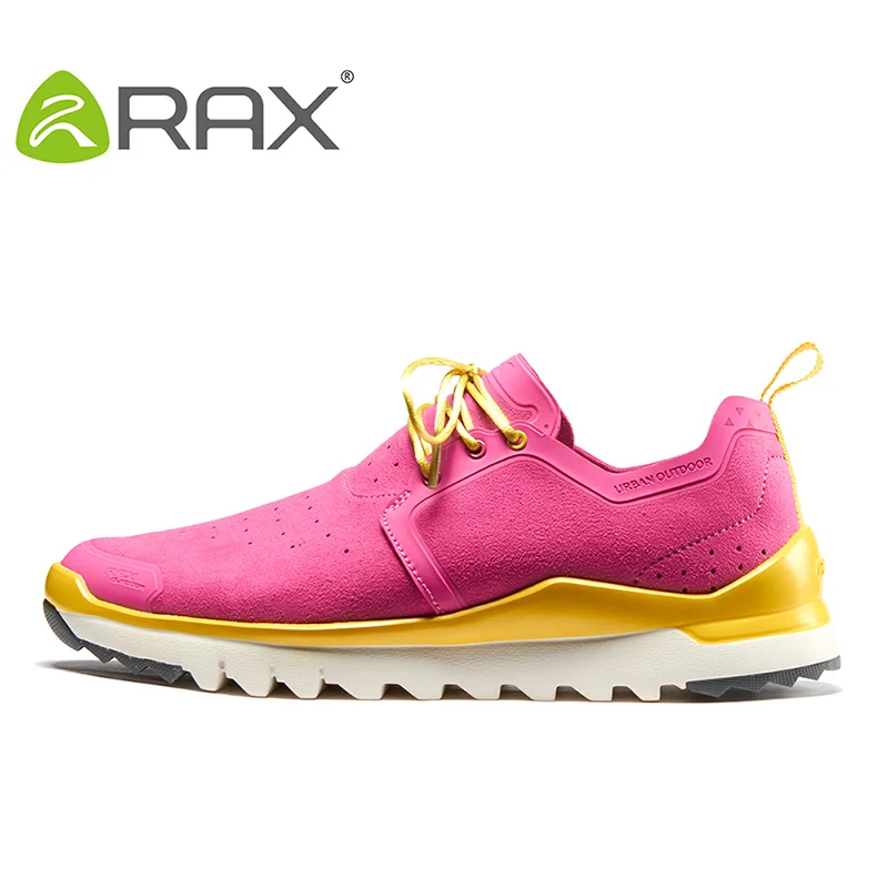 RAX/Мужская прогулочная обувь; дышащие кроссовки с утяжелением под светильник; женская спортивная обувь для улицы; Мужская Брендовая обувь; обувь для бега - Цвет: rose red women