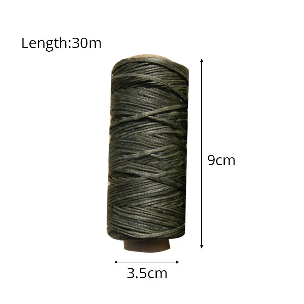 Flat Waxed Thread 210D 30M Wax String Cord Sewing Craft Tool Portable For DIY Handicraft Leather Products Waxed Thread Cord