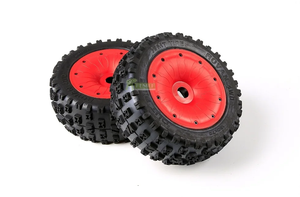 Шипованное колесо шины герметичные обода набор подходит для 1/5 Losi 5ive T Rovan LT Kingmotor X2