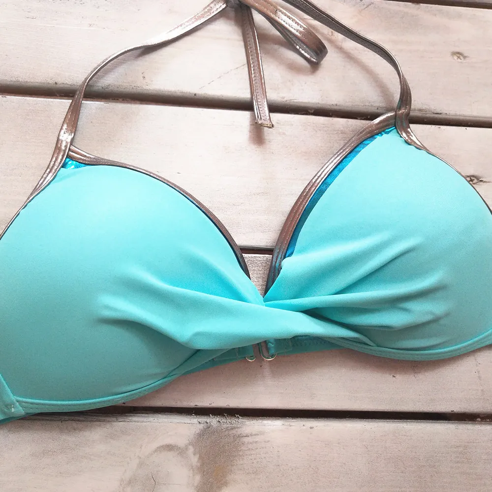Женские бандажные наборы бюстгальтер + трусы пуш ап Бразильские Купальники