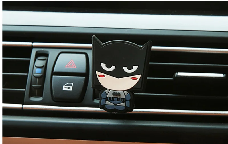 Batman Автомобильный освежитель воздуха с героями мультфильмов, ароматизатор лимонного эфирного масла, украшение интерьера автомобиля - Название цвета: Batman