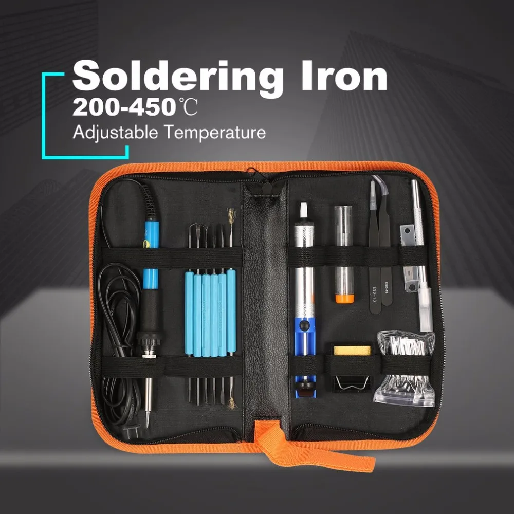 60 Вт электронный паяльник пистолет сварочный ремонтный набор инструментов