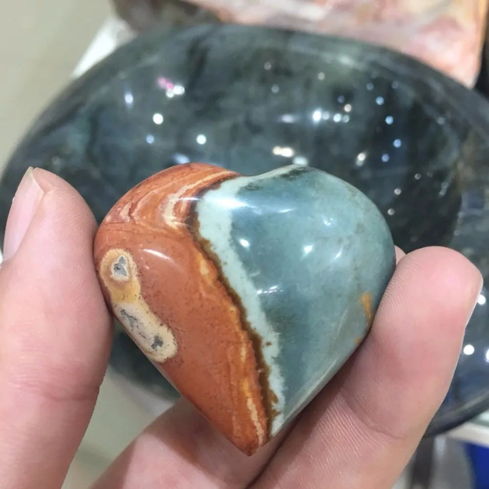 Искусственный кристалл драгоценный камень сердце для медитации исцеляющая