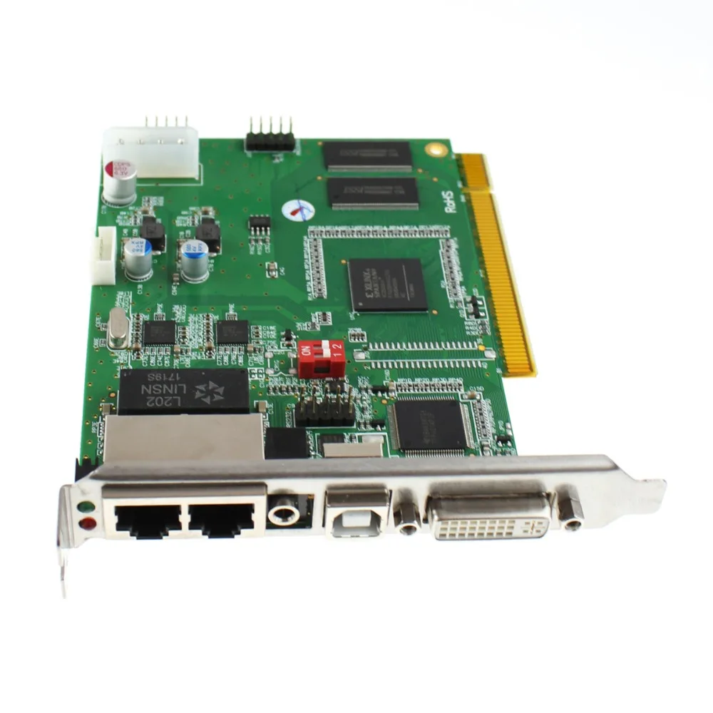 Бесплатная доставка LINSN TS802D отправляющая карта Поддержка linsn studio RV908M32 приемника