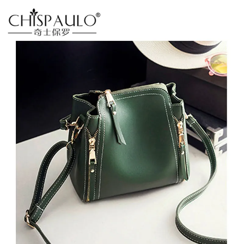 CHISPAULO бренд 2018 Новый женский Для женщин PU моды небольшой мешок ведро сумки через