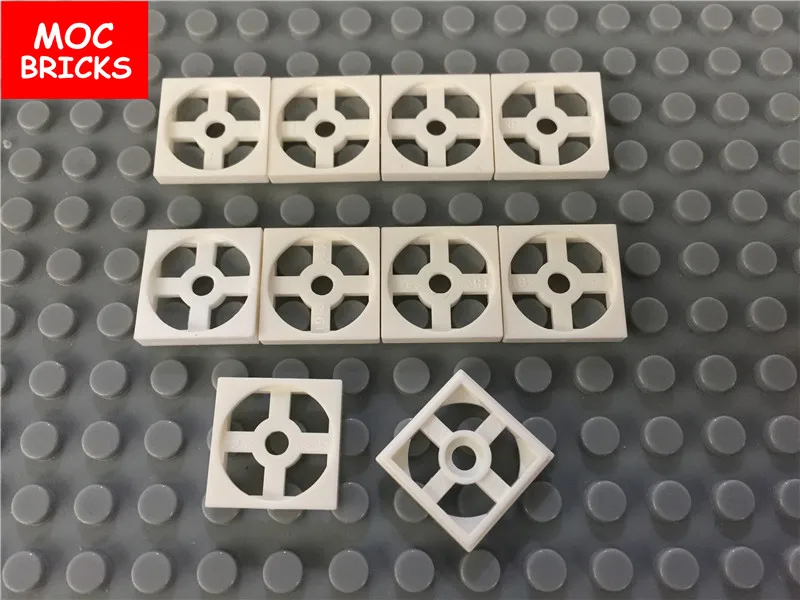 50 шт./лот MOC кирпичи белый поворотный стол 2x2 пластины база подходит с 3680 Обучающие