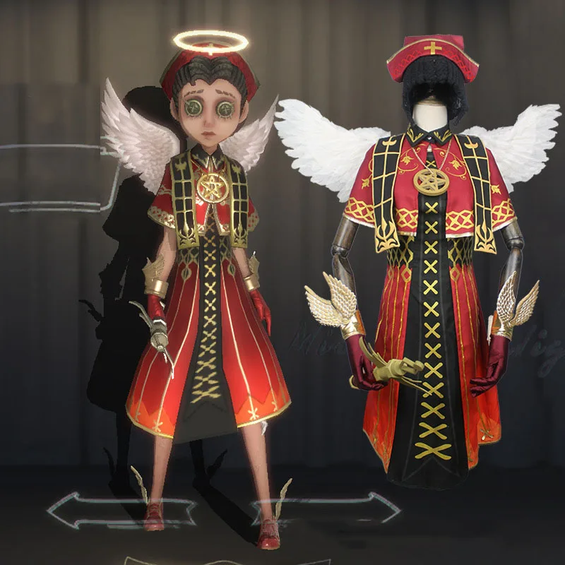 Costume Горячая игра идентичность V Косплей Костюм Доктор Emily Dyer Косплей Костюм выжившие косплей костюм новая кожа Святого ангела красный наряд - Цвет: Costume