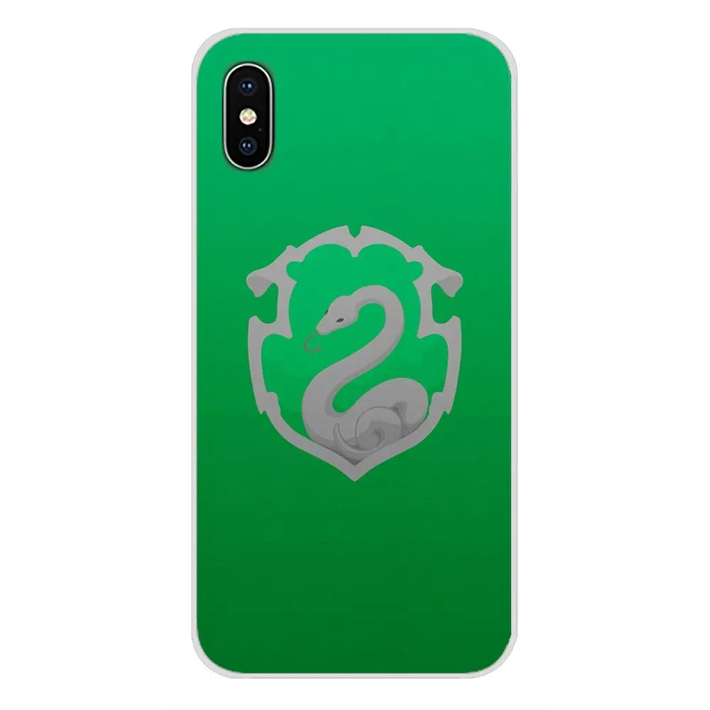images 7 For Apple iPhone X XR XS MAX 4 4S 5 5S 5C SE 6 6S 7 8 Plus ipod touch 5 6 Slytherin Necktie Style Accessories Phone Cases Covers - Color: images 7