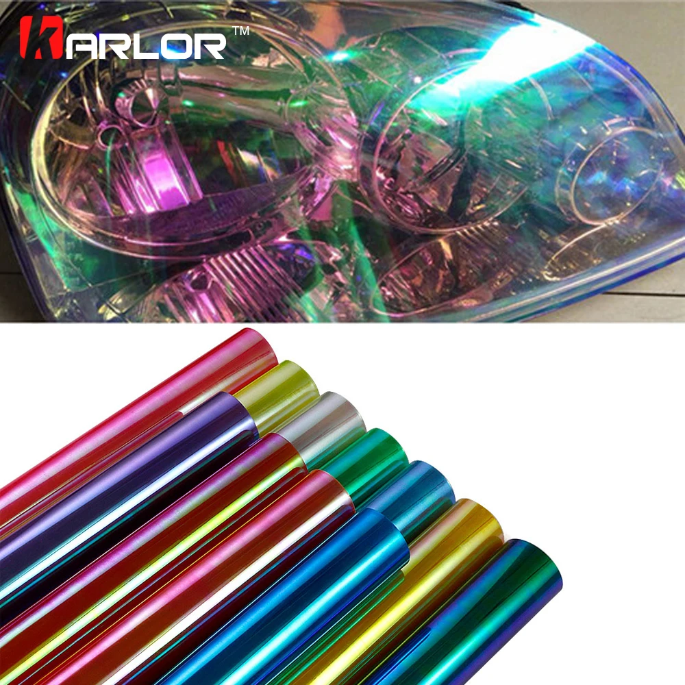 30cm*100cm Auto Car Light Chameleon Tint Headlight Taillight Fog light Vinyl Film Sheet Sticker Cover Car styling Accessories