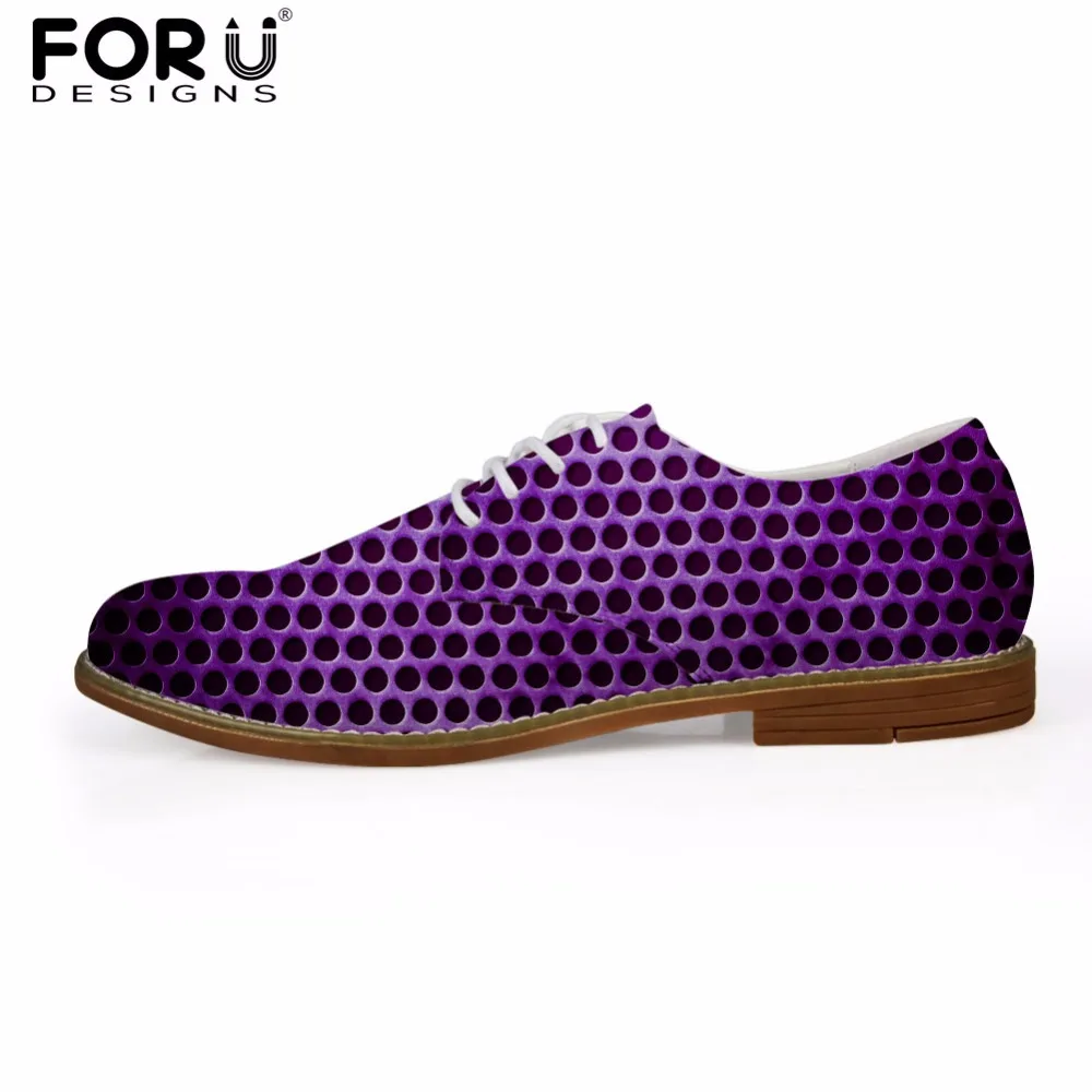 FORUDESIGNS/Модные Мужские модельные кожаные туфли с 3D принтом пчелы, весенние мужские повседневные туфли-оксфорды, удобные мужские туфли на шнуровке