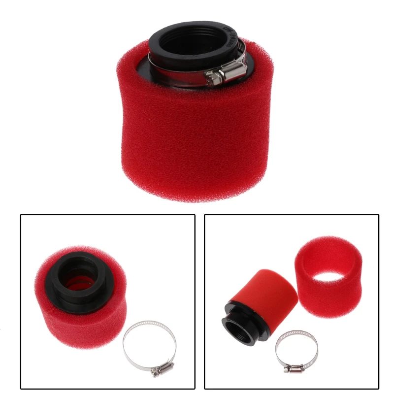 

Motorcycle Double Sponge Air Filter Cleaner Straight Neck 35 / 38 / 40 / 42 / 45 / 48mm