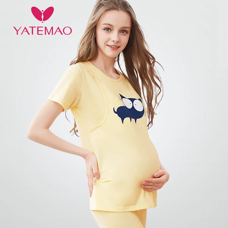 YATEMAO пижамы для кормящих мам наборы домашней одежды пижама одежда отдыха