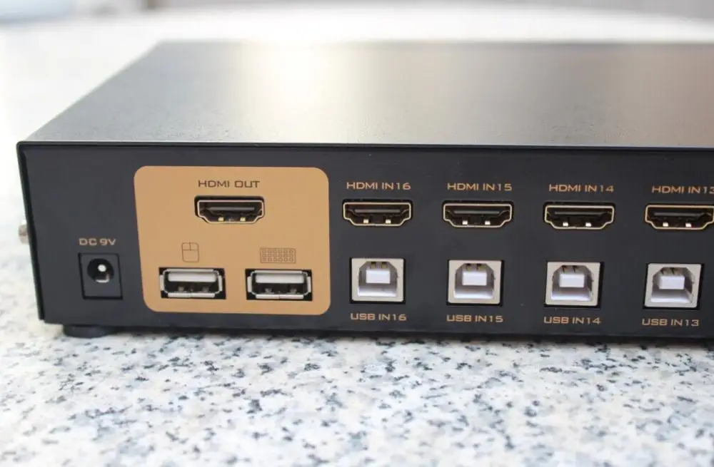 16 портов HDMI авто USB 2 0 KVM переключатель клавиатуры и мыши full HD 1080P Пульт