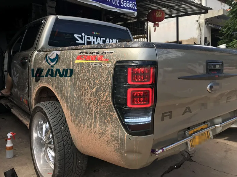 Автомобильный фонарь завод для автомобиля задний фонарь для Ford Ranger светодиодный фонарь Ranger задний фонарь с черным цветом