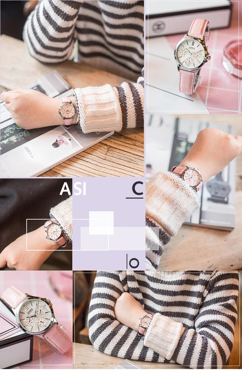 Casio Часы Указатель серии три глаза синхронизации кварцевые часы LTP-V300L-4A