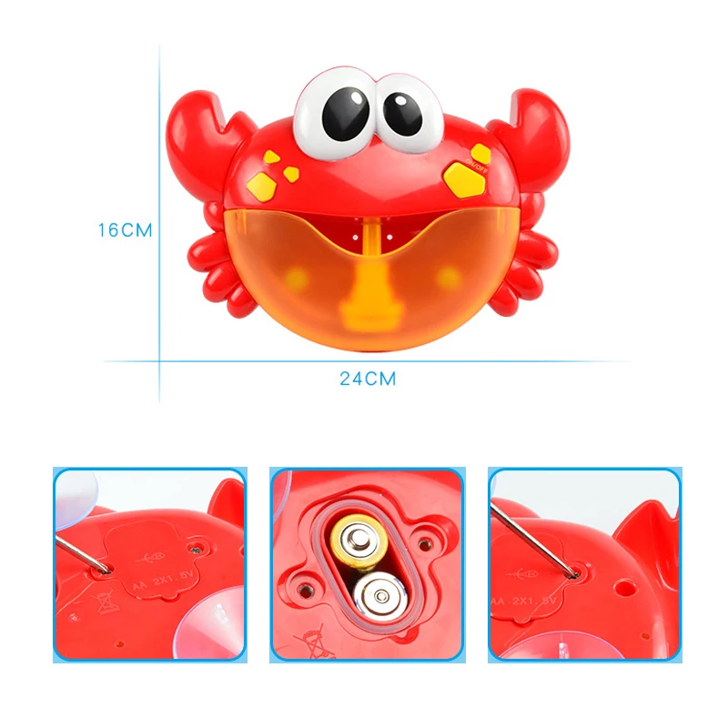 Baby Bubble Frog Crabs детская игрушка для ванной Maker ванна купания мыльница игрушки детей