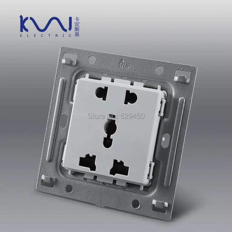 Настенная розетка Kempinski многофункциональная электрическая с 5 отверстиями цвет