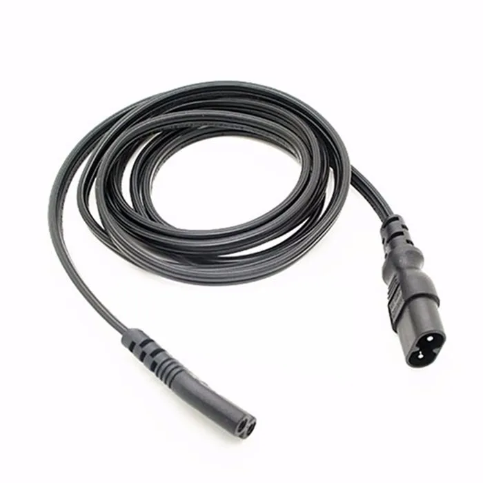 

IEC 60320 C8 Plug to C7 Receptacle Male to Female Power Extension cord Supply Main Adapter Cable 30cm 1ft 1.8m 6ft 5m 16ft