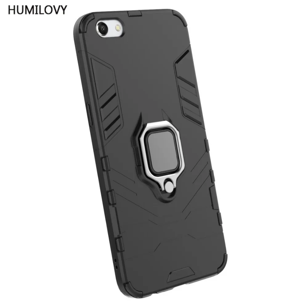 For OPPO R11 Plus Case for Cover Car Magnetic Bracket Finger Ring TPU+PC Stand Armor Fundas |