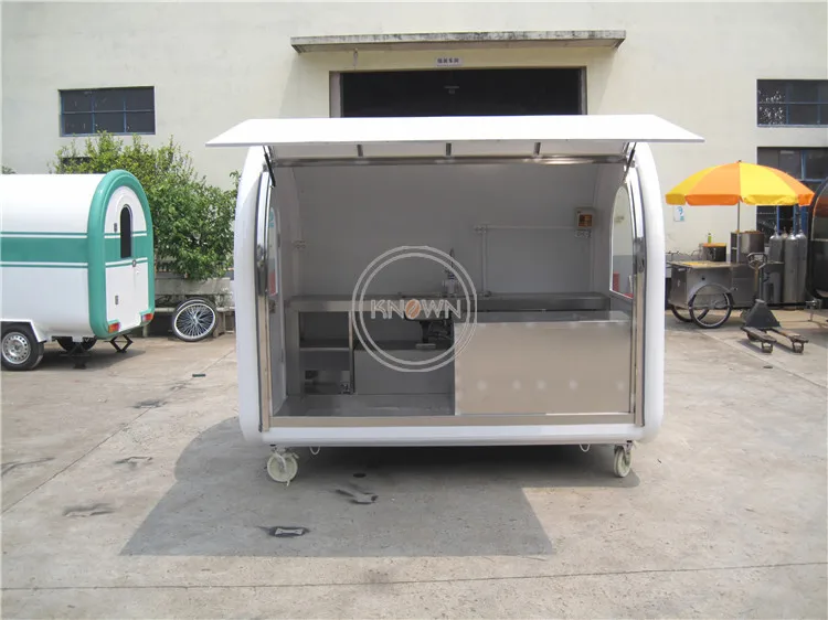 KN 250DW 2 5 м Длина Белый фаст фуд трейлер хот дог киоск сэндвич торговый автомат