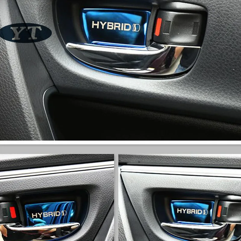 Внутренняя наклейка на дверь автомобиля внутренняя форма для toyota Corolla auris 2014 2021 4