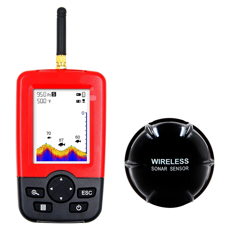 Беспроводной пластиковый морской gps глубинный локатор океан лодка сигнализация