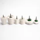 4 шт. купольная Полировочная швабра, полировочное колесо, Полировочная подставка, белая зеркальная швабра, адаптер для металлических ювелирных изделий, бесплатная доставка, оптовая продажа