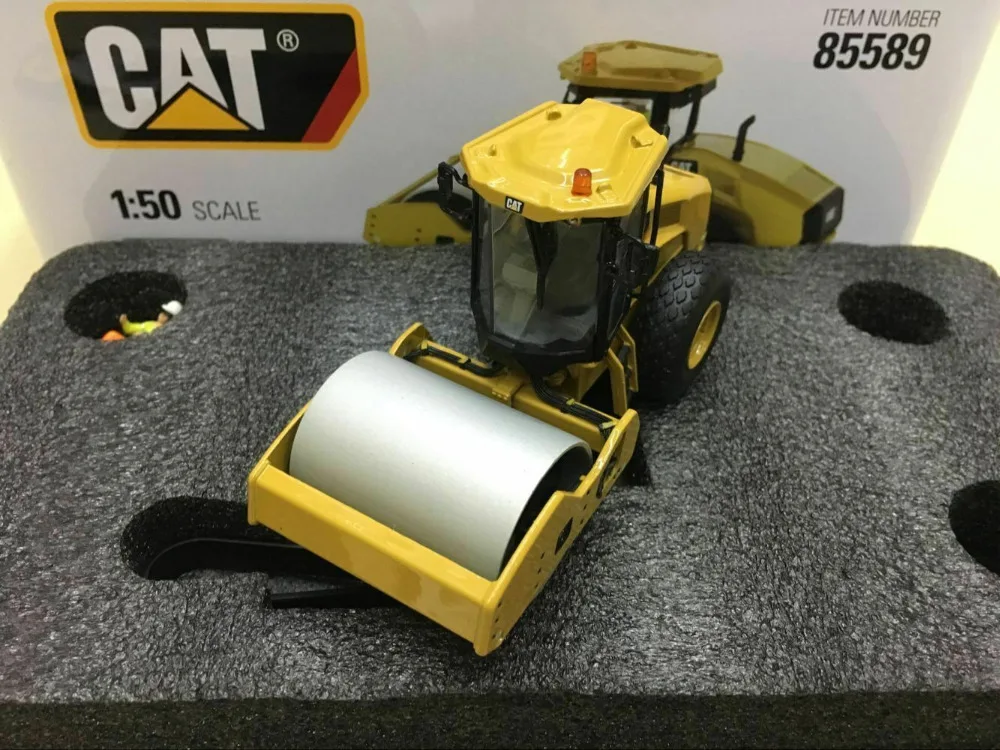 Caterpillar Cat CS11 GC вибраторный уплотнитель грунта 1:50 бренд Diecast Masters DM85589|die cast model|crane