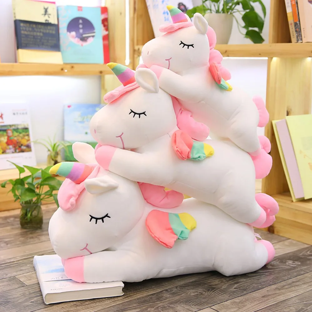Игрушка единорог для девочек фэнтезийная Huggable Детская кукла с розовыми и белыми