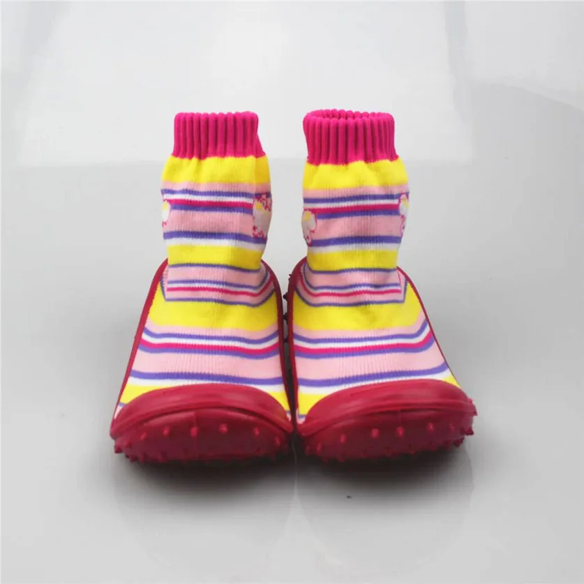 KiDaDndy Baby Socks Soft Bottom Non-Slip Floor Rubber Soles Kids Boots Toddler Girl Boy Newborn Enfant Shoes WS9321 | Детская одежда и