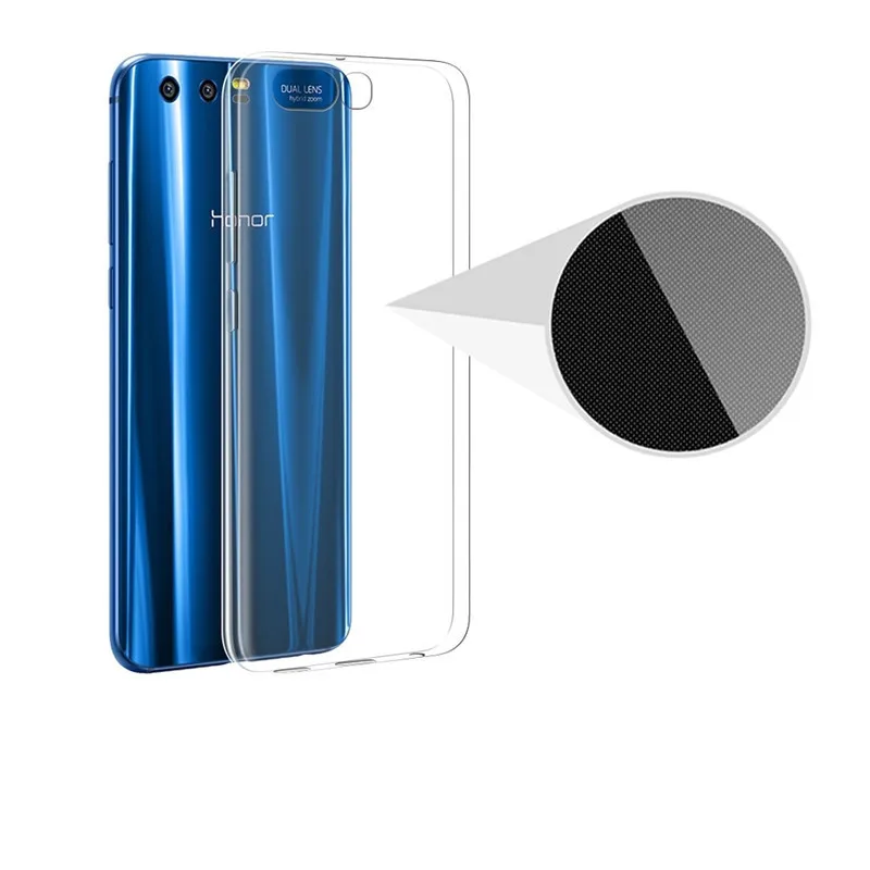 Ультратонкий Прозрачный мягкий бесцветный гелевый ТПУ чехол для Huawei Honor 9 Honor9 5 15