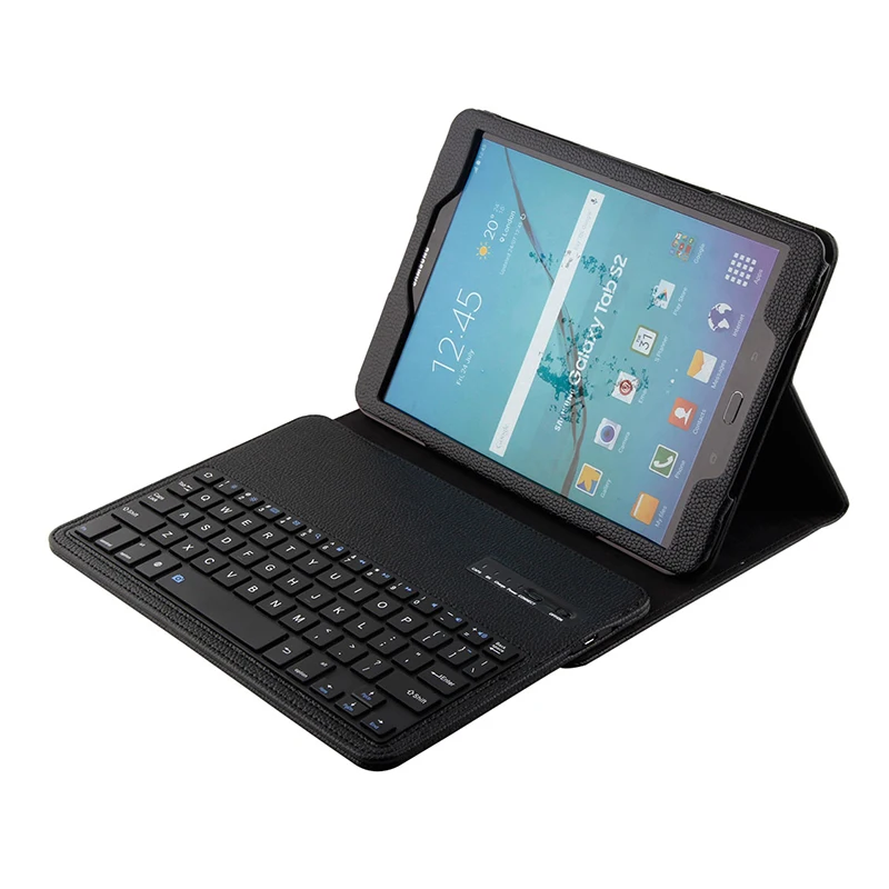 Для samsung Galaxy Tab S2 9 7 ''T810 T815 планшет съемный ABS Bluetooth клавиатура портфель кожаный