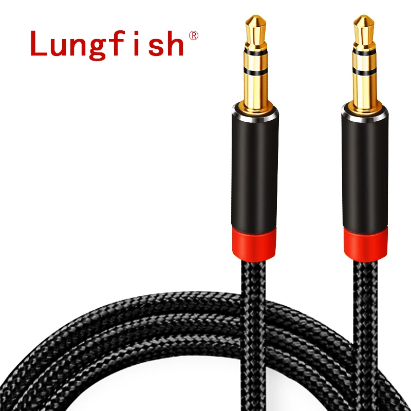 AUX кабель Lungfish с разъемом 3 5 мм аудиокабель для динамика 1 м 2 iphone Samsung xiaomi