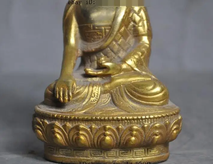 Тибетский буддийский храм Joss Sakyamuni Шакьямуни Амитабха Будда статуя | Дом и сад