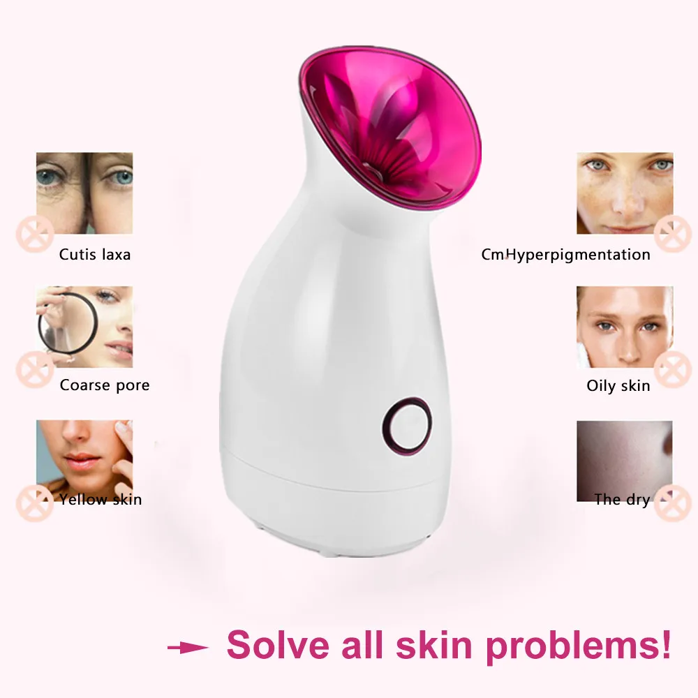 распаривание пор Горячий паровой аппарат для лица термальный поры машина