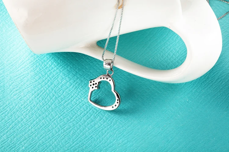 Sparking Micro-paved CZ Heart Pendant 925 Silver Not Fade Women Necklace | Украшения и аксессуары