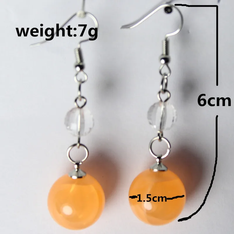 New Arrive Acrylic Beads Earrings Handmade Orange Laser Cut eco Friendly Fashion Jewelry | Украшения и аксессуары
