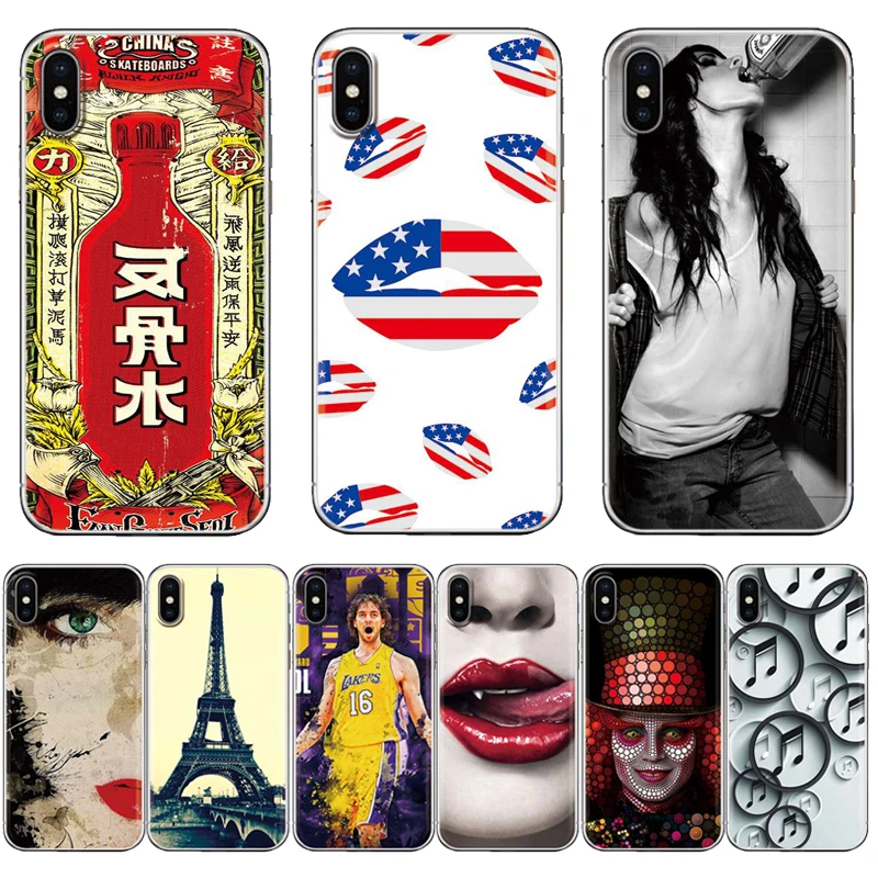 Стильный дизайн серии чехол для Iphone 6 6P 7 8 7P 8P X XR XS Max TPU силиконовый задней панели