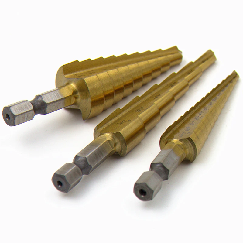 Ступенчатое сверло из быстрорежущей стали от 1/4 &quotдо 3/4&quot для