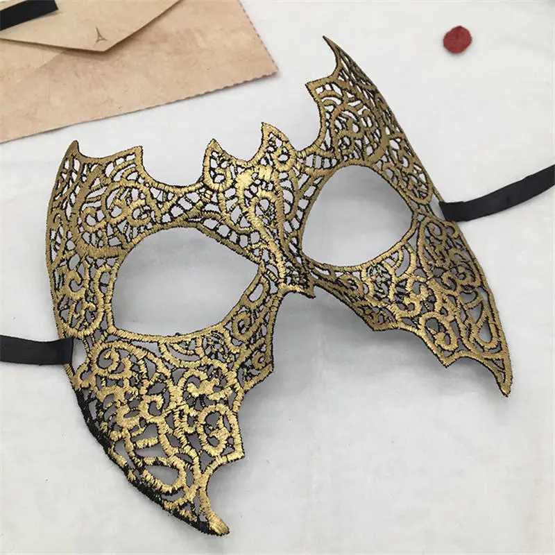 Маскарадная маска из кружева Бэтмена для карнавала, Хэллоуина, маскарада, Бальные вечерние маски, маскарадный костюм#30 - Цвет: TJ