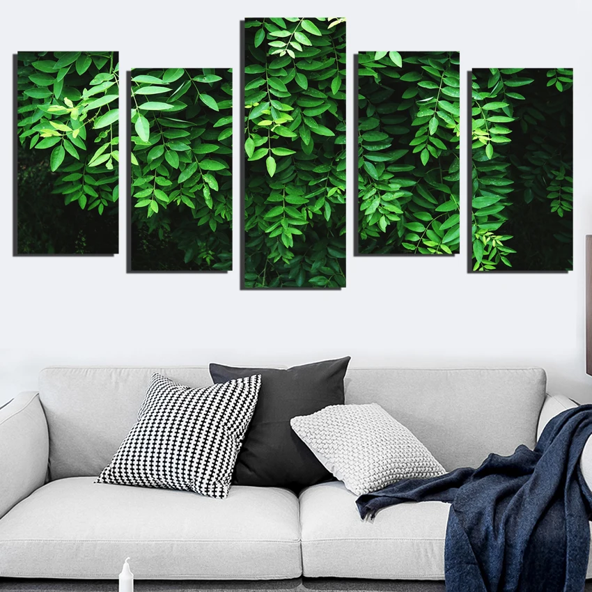 Комплект из 5 современный Книги по искусству пейзаж холст Картины для кровати