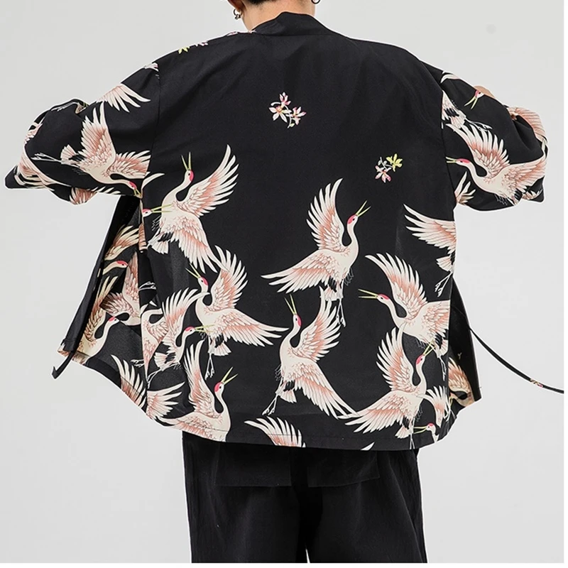 Японские кимоно кардиган для мужчин haori yukata мужской самурайский костюм одежда