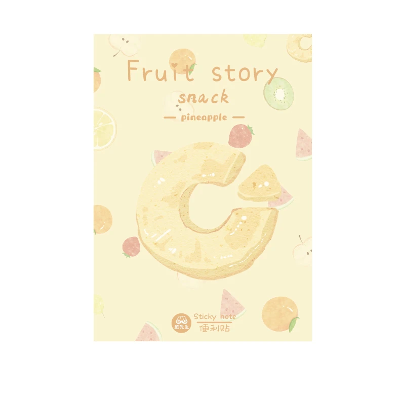 Pineapple Mr paper, 30 шт./лот, 6 видов конструкций, Kawaii, вкусные фрукты, блокноты для заметок, липкие заметки, блокнот, дневник, креативный, самоклеющиеся блокноты для заметок - Цвет: Pineapple
