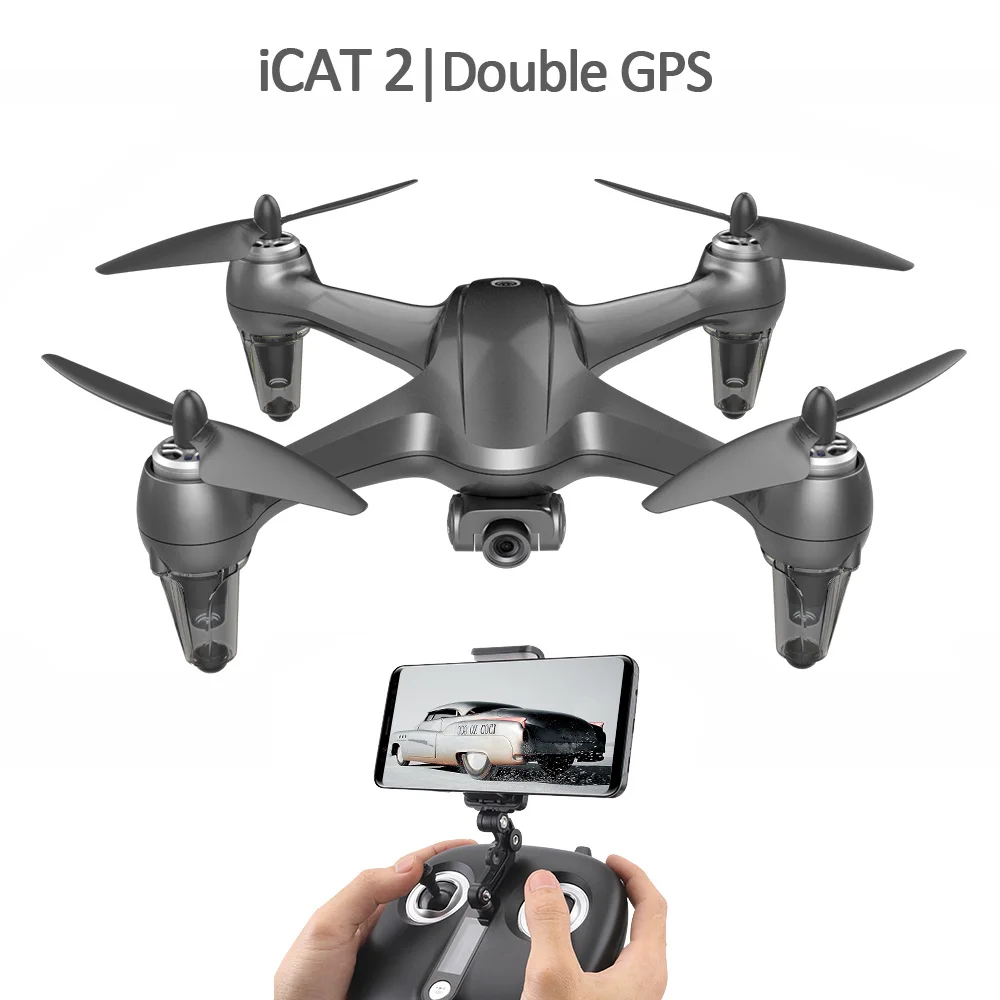 SMRC ICAT2 бесщеточный двигатель Двойной GPS 1080P Электрический Регулируемый объектив